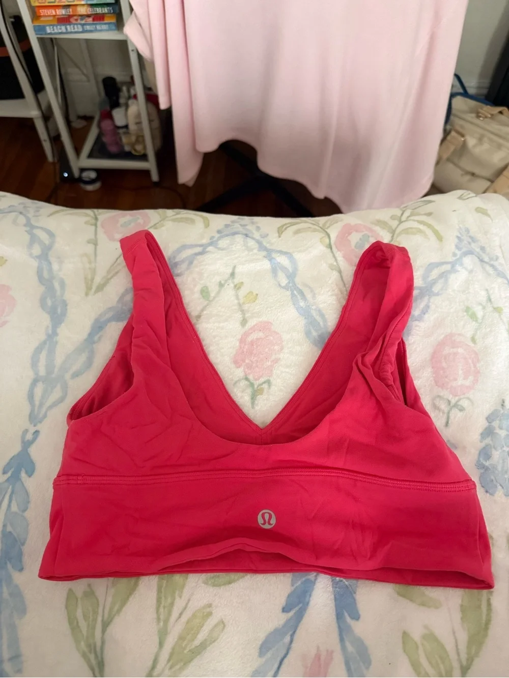 lululemon athletica Pink V-Neck Seamless Bralette